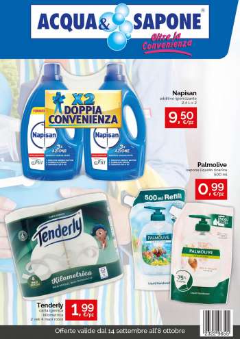 Volantino Acqua & Sapone - 14/9/2022 - 8/10/2022.