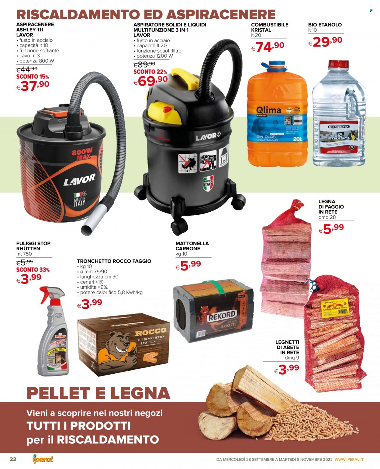Volantino Iperal - 28/9/2022 - 8/11/2022. Pagina 22