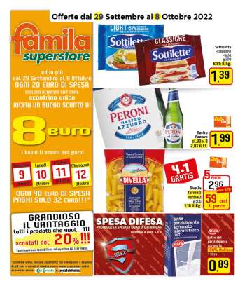 Volantino Famila - 29/9/2022 - 8/10/2022.