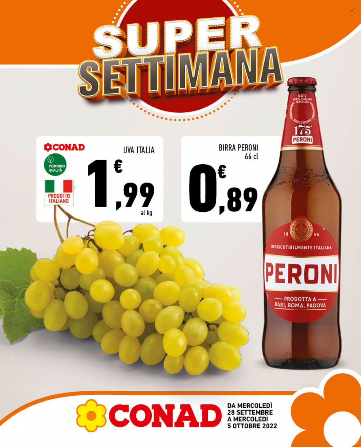 Volantino Conad - 28/9/2022 - 5/10/2022. Pagina 1