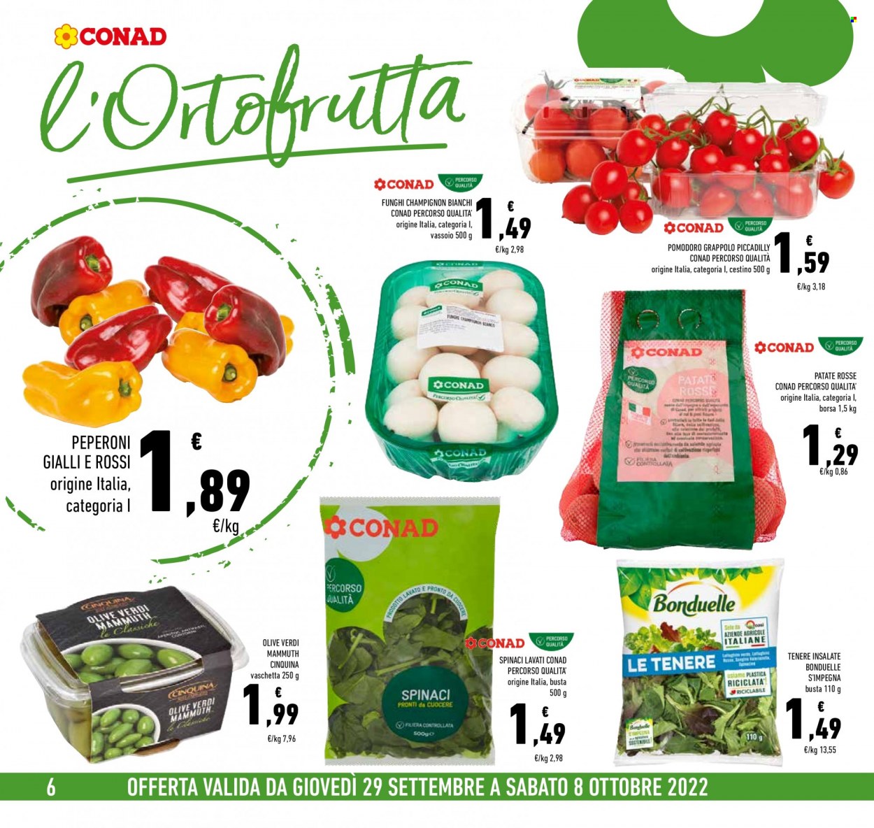 Volantino Conad - 29/9/2022 - 8/10/2022. Pagina 6