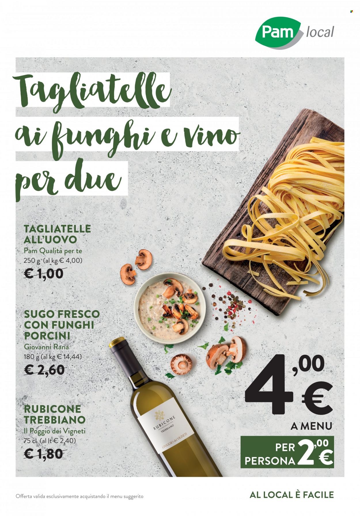 Volantino Pam local. Pagina 1