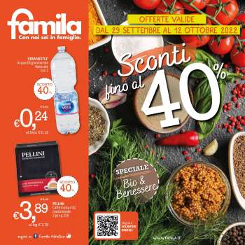 Volantino Famila - 29/9/2022 - 12/10/2022.