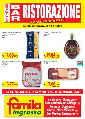 Volantino Famila - 29/9/2022 - 12/10/2022.