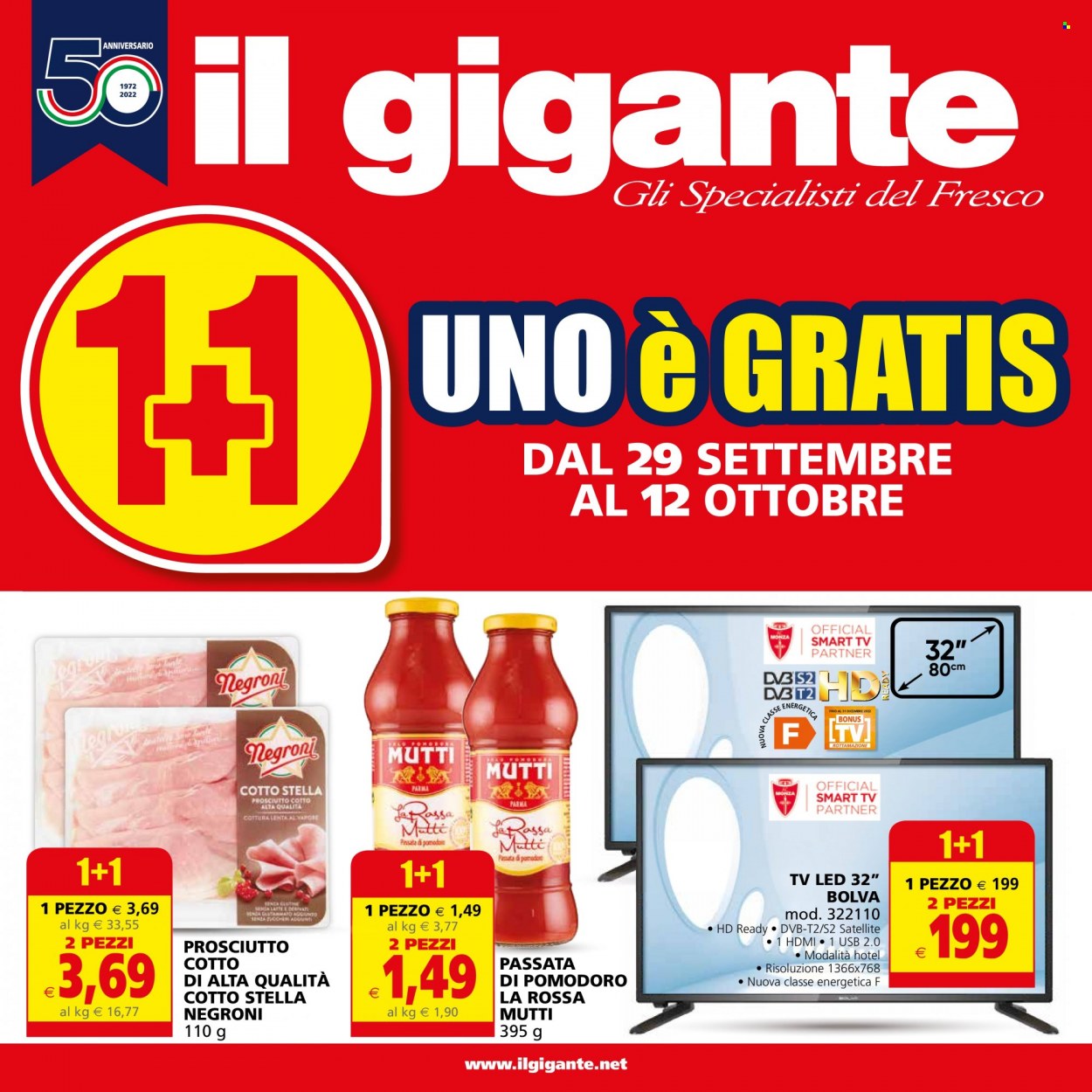 Volantino Il Gigante - 29/9/2022 - 12/10/2022. Pagina 1