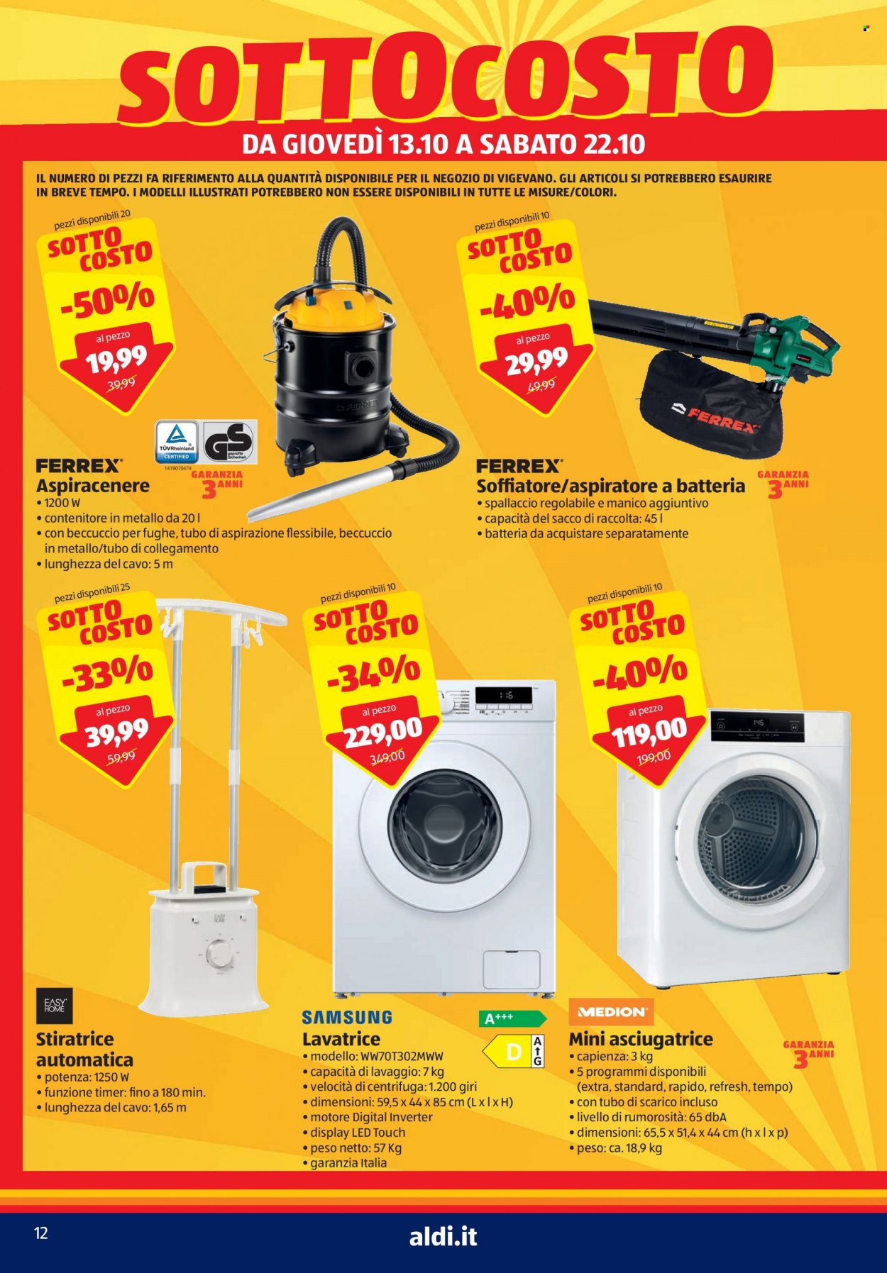Volantino Aldi - 13/10/2022 - 18/10/2022. Pagina 12