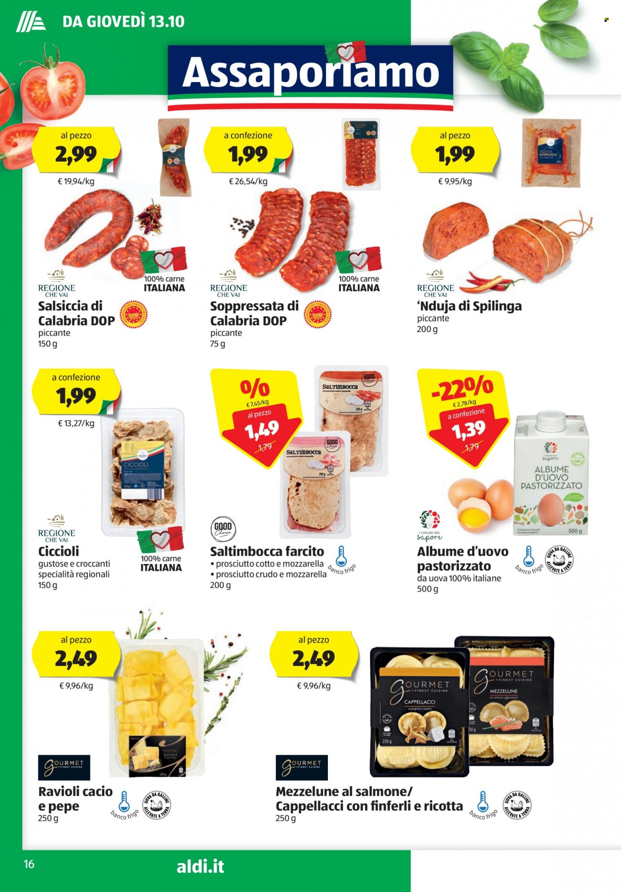 Volantino Aldi - 13/10/2022 - 18/10/2022. Pagina 16