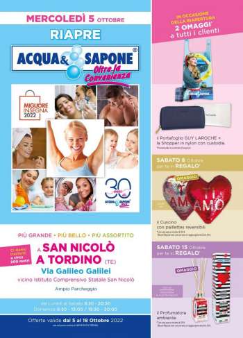 Volantino Acqua & Sapone - 5/10/2022 - 18/10/2022.