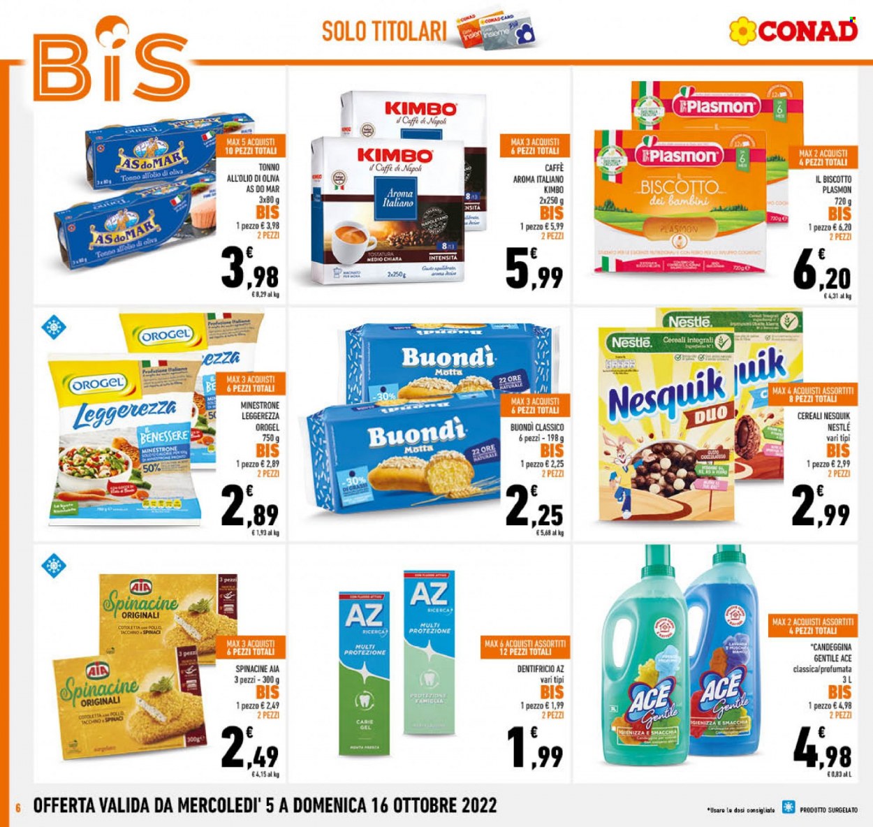 Volantino Conad - 5/10/2022 - 16/10/2022. Pagina 6