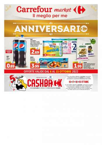 Volantino Carrefour - 6/10/2022 - 15/10/2022.