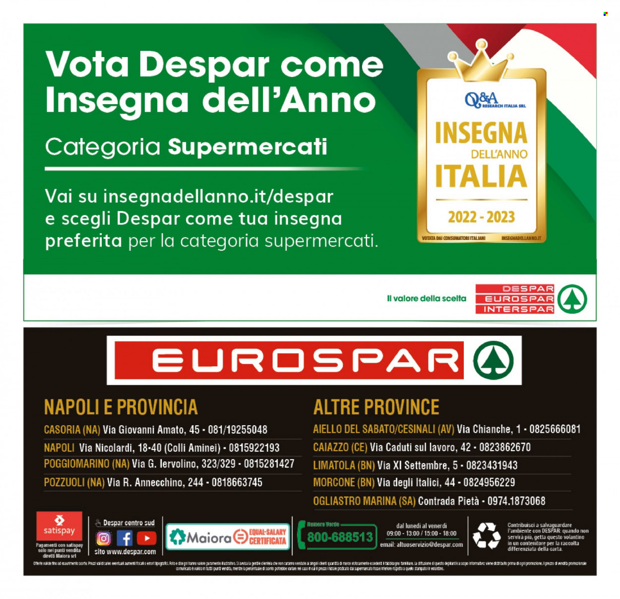 Volantino Eurospar - 6/10/2022 - 16/10/2022. Pagina 20