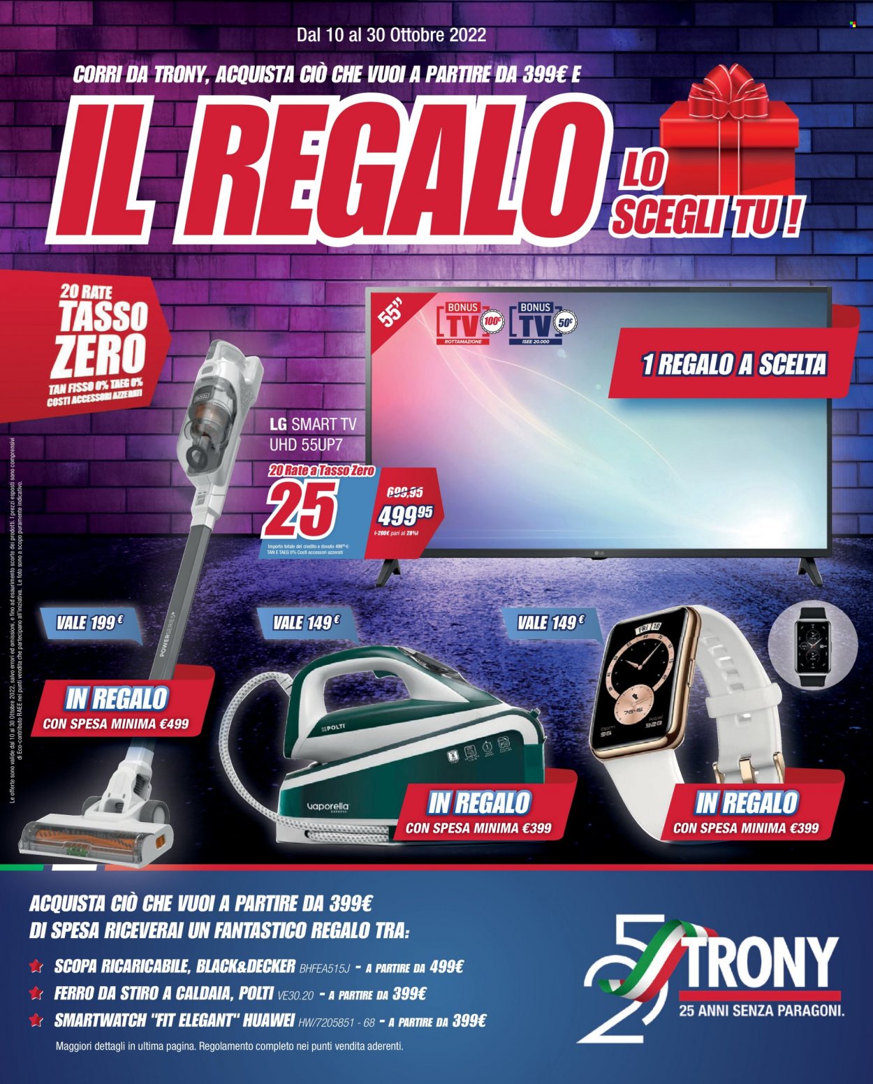 Volantino Trony - 10/10/2022 - 30/10/2022. Pagina 1