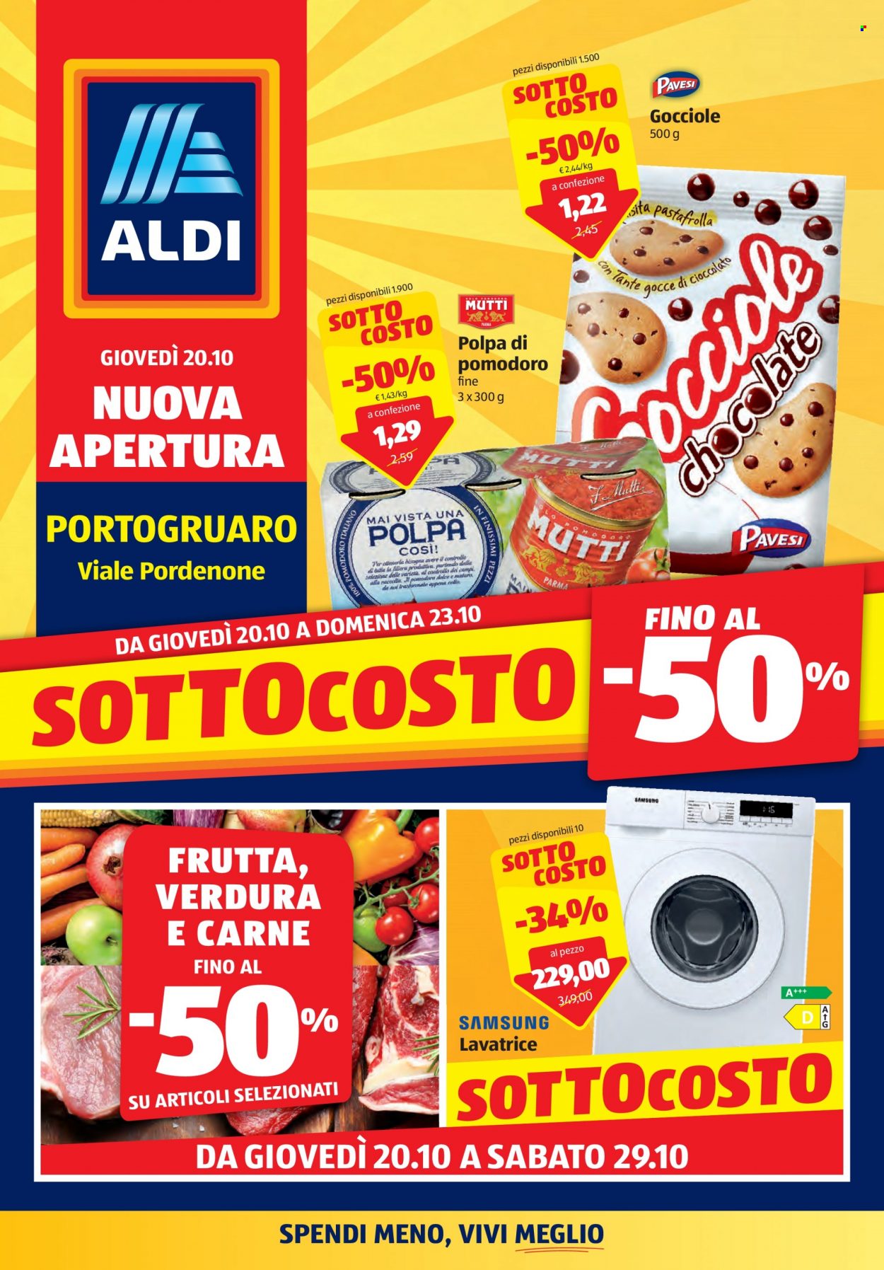 Volantino Aldi - 20/10/2022 - 29/10/2022. Pagina 1