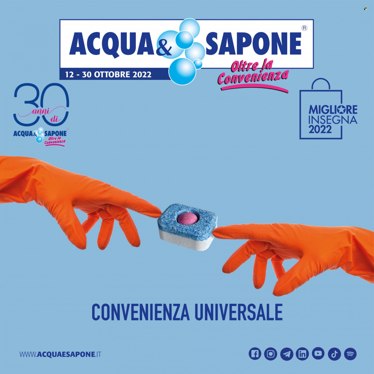Volantino Acqua & Sapone - 12/10/2022 - 30/10/2022. Pagina 1