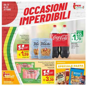 Volantino Iper, La grande i - 13/10/2022 - 23/10/2022.
