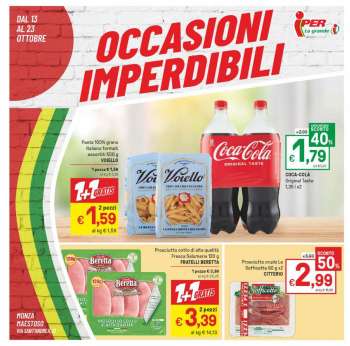 Volantino Iper, La grande i - 13/10/2022 - 23/10/2022.