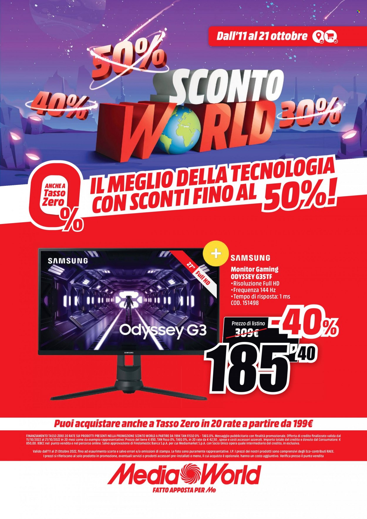 Volantino MediaWorld - 11/10/2022 - 21/10/2022. Pagina 9