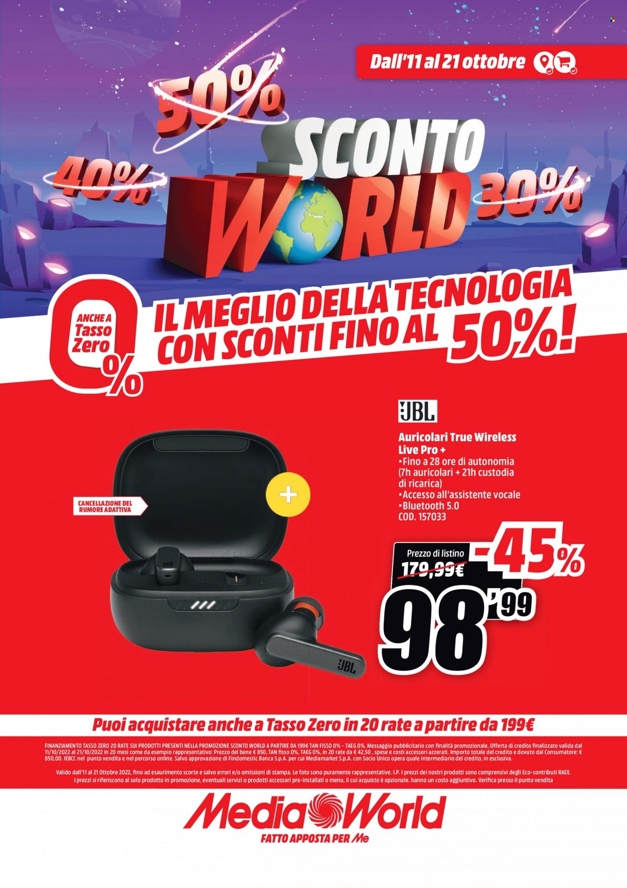 Volantino MediaWorld - 11/10/2022 - 21/10/2022. Pagina 17