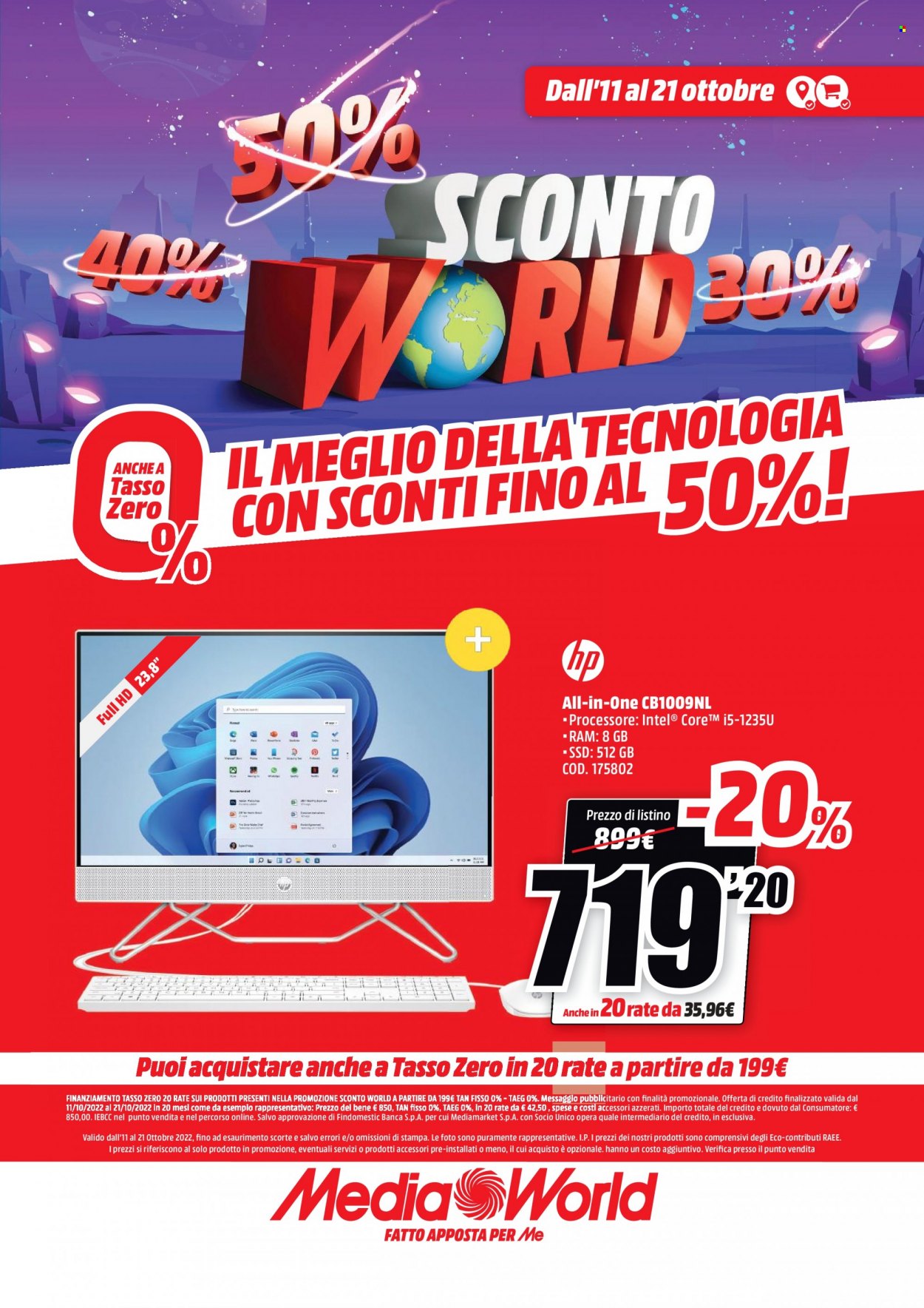 Volantino MediaWorld - 11/10/2022 - 21/10/2022. Pagina 43