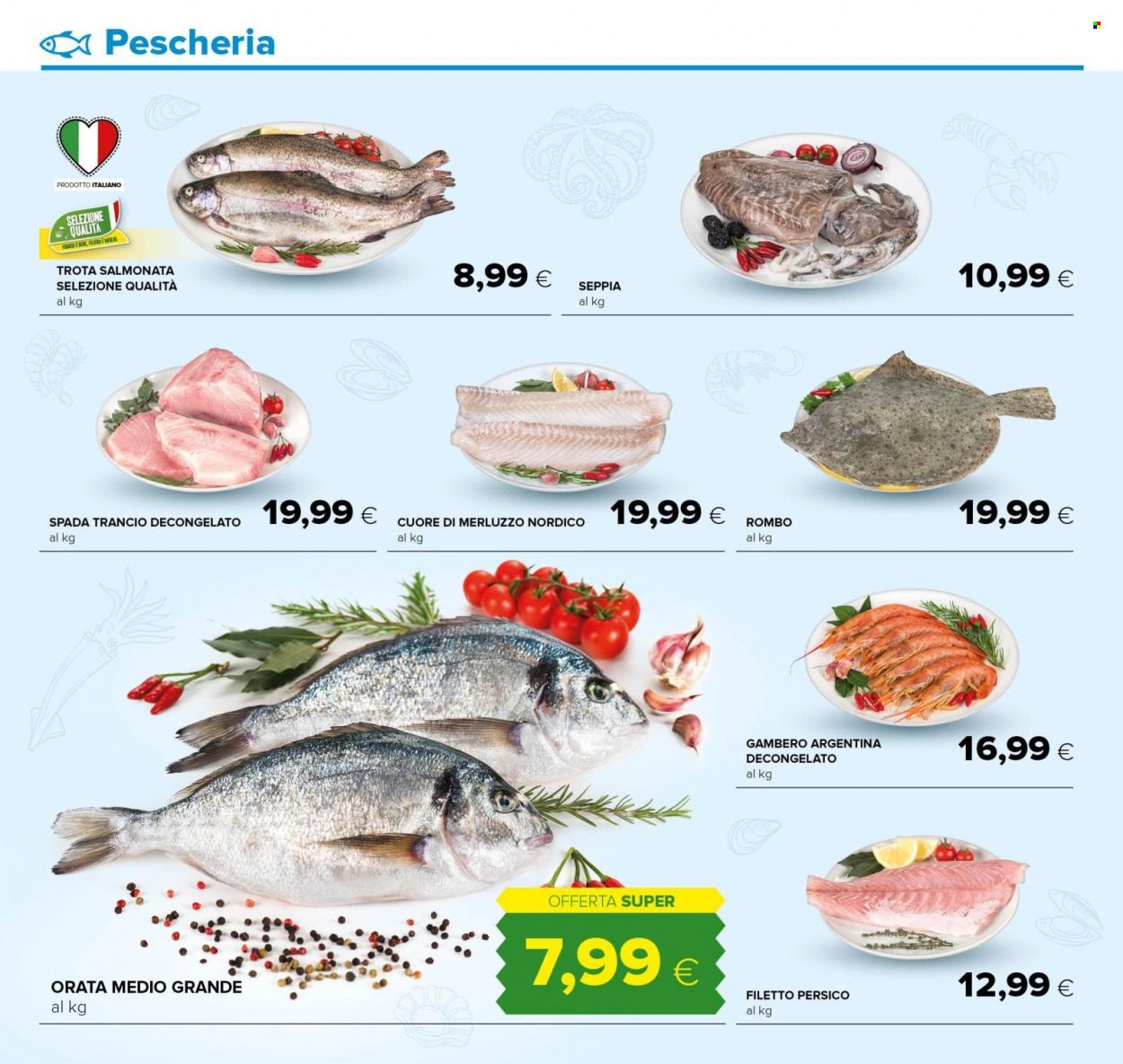 thumbnail - Volantino Tigre - 13/10/2022 - 11/12/2022 - Prodotti in offerta - pesce persico, merluzzo, trota salmonata, orata. Pagina 12.