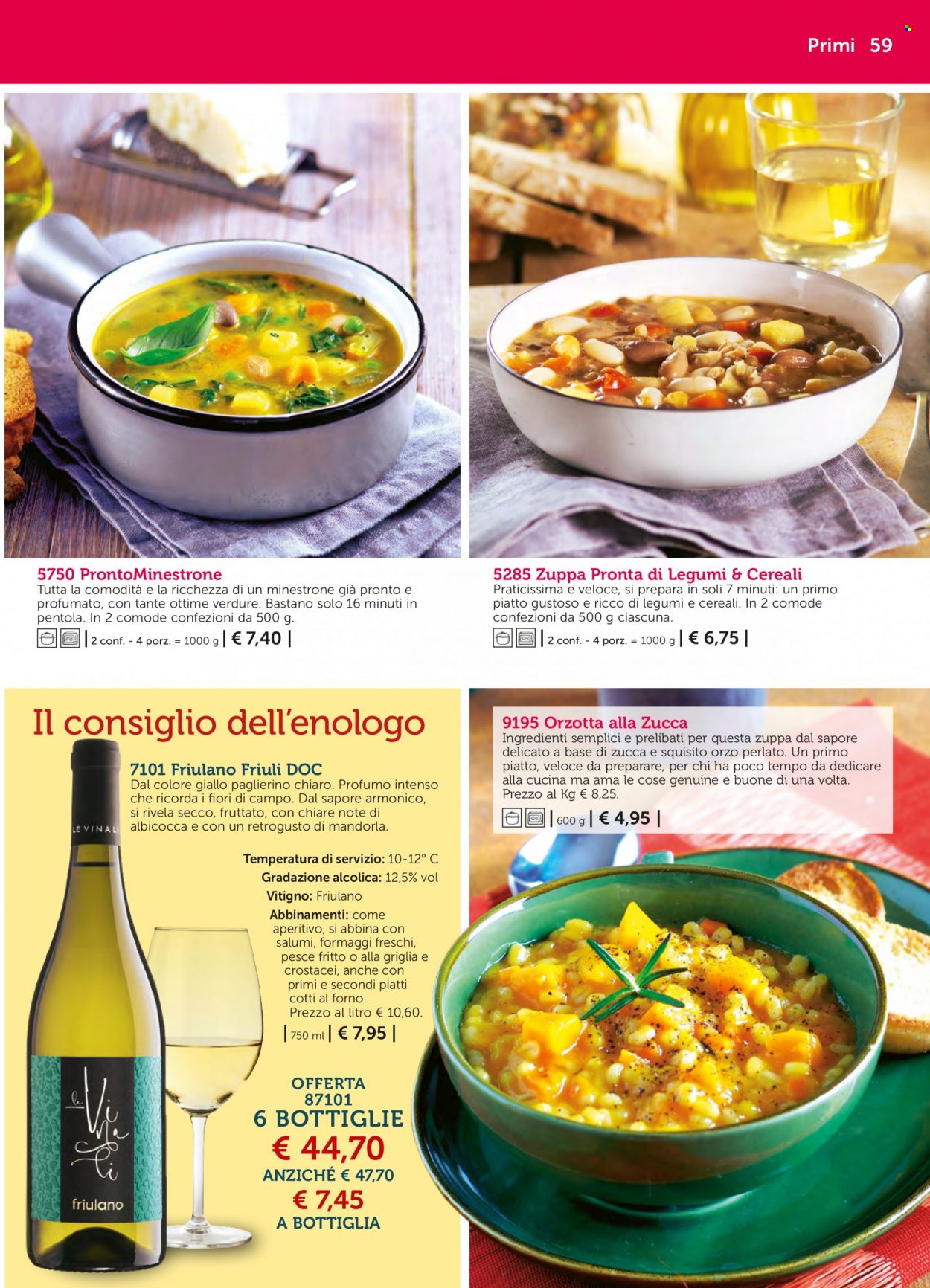 thumbnail - Volantino Bofrost - Prodotti in offerta - pesce, minestrone, zuppa. Pagina 59.