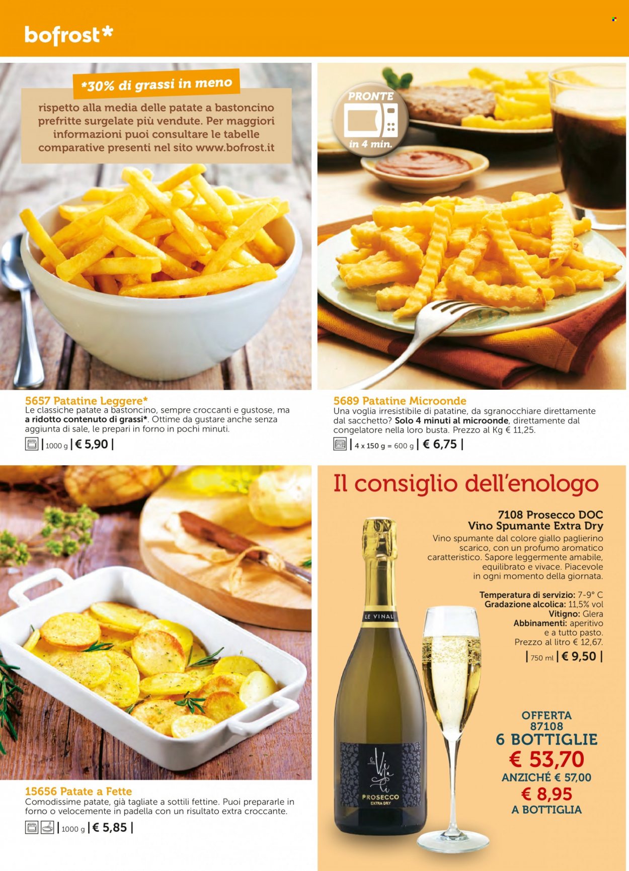 thumbnail - Volantino Bofrost - Prodotti in offerta - patatine, patatine fritte, Spumante, Prosecco, vino, aperitivo. Pagina 80.