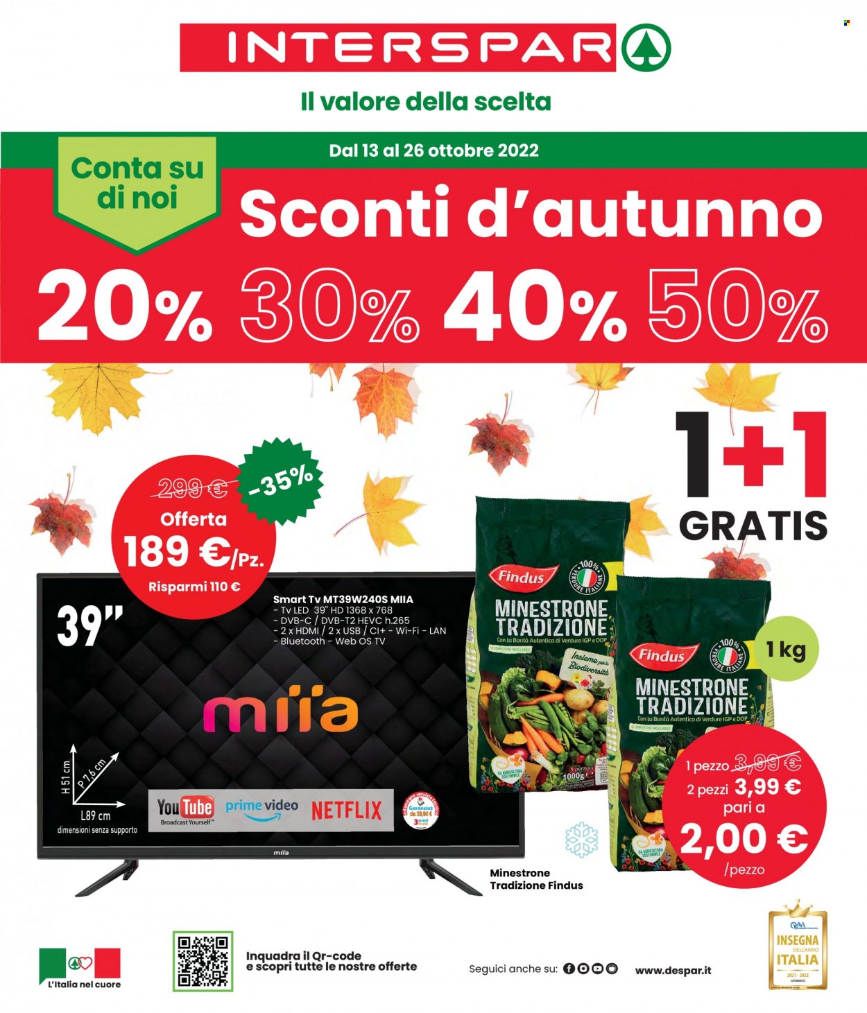 Volantino Interspar - 13/10/2022 - 26/10/2022. Pagina 1
