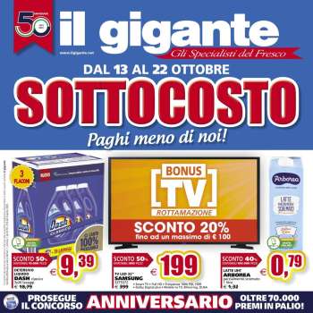 Volantino Il Gigante - 13/10/2022 - 22/10/2022.
