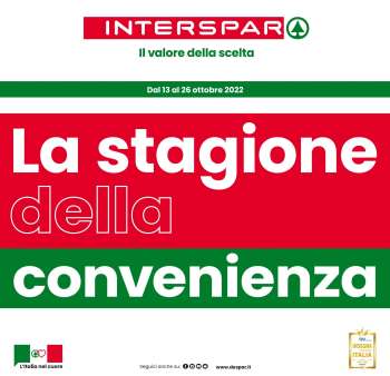 Volantino Interspar - 13/10/2022 - 26/10/2022.