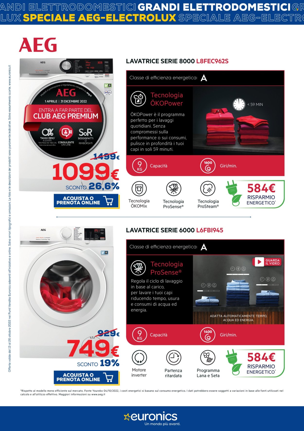 Volantino Euronics - 13/10/2022 - 26/10/2022. Pagina 3