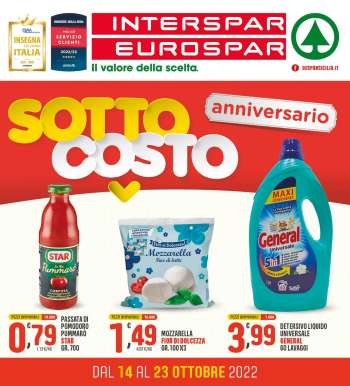 Volantino Interspar - 14/10/2022 - 23/10/2022.