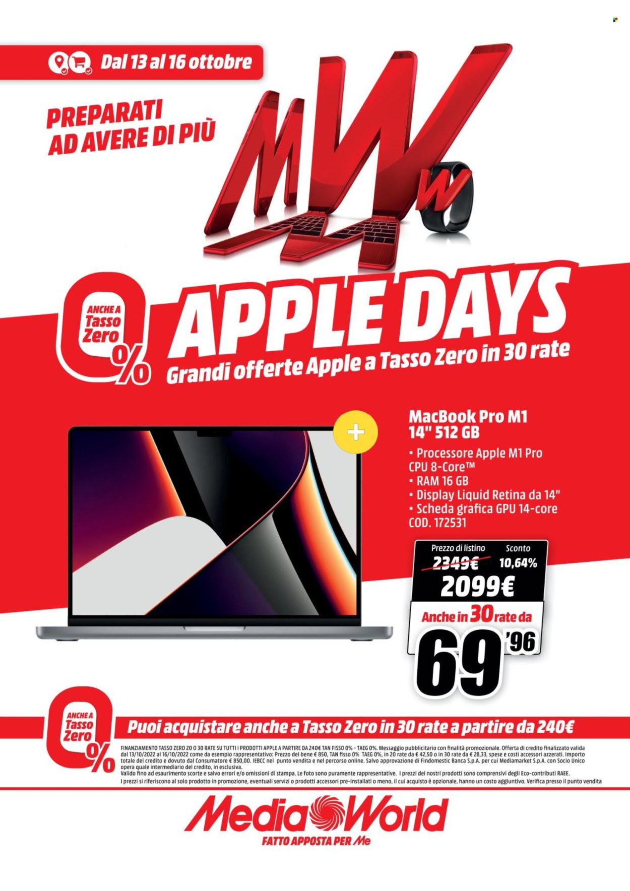 Volantino MediaWorld - 13/10/2022 - 16/10/2022. Pagina 2