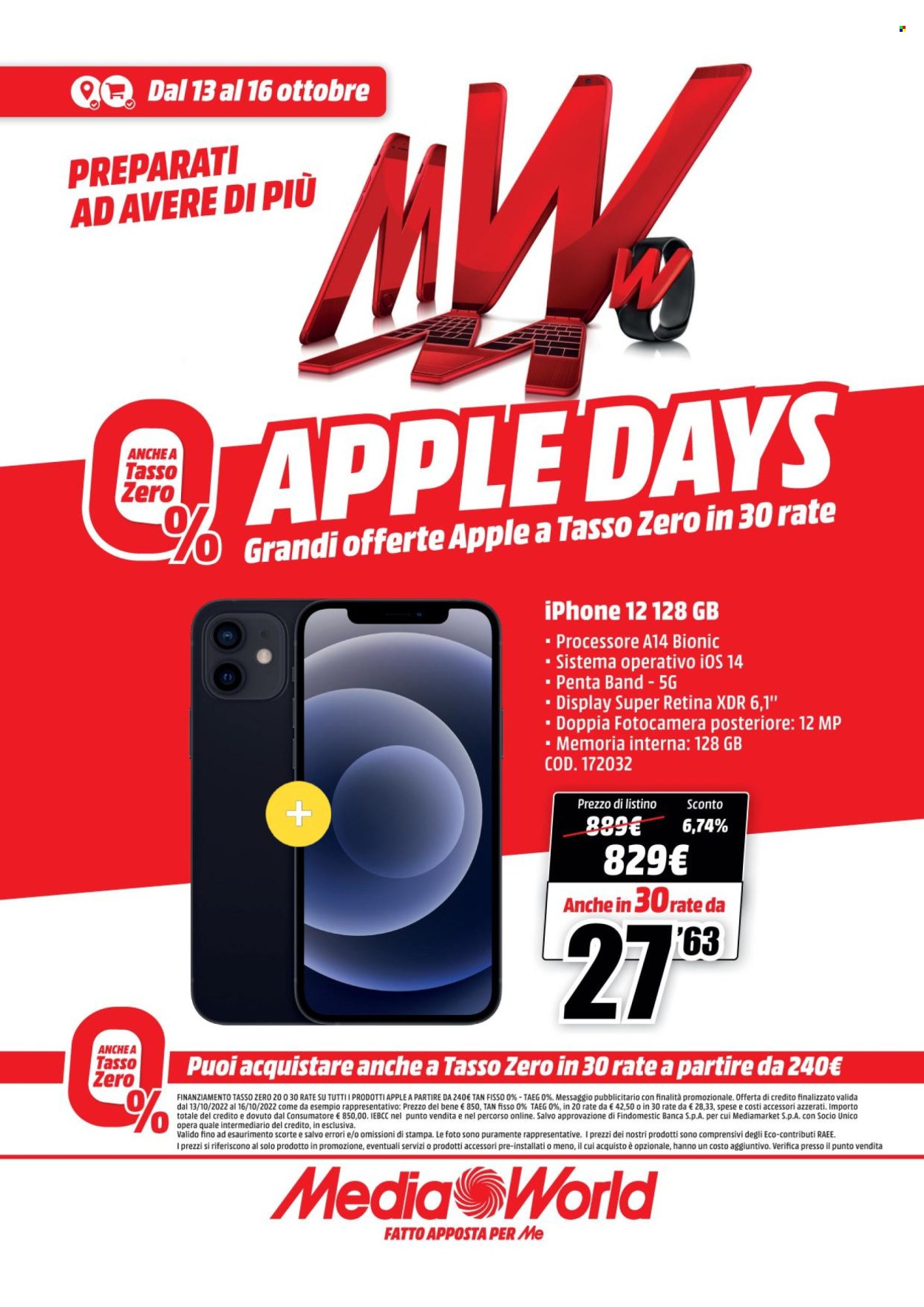 Volantino MediaWorld - 13/10/2022 - 16/10/2022. Pagina 8