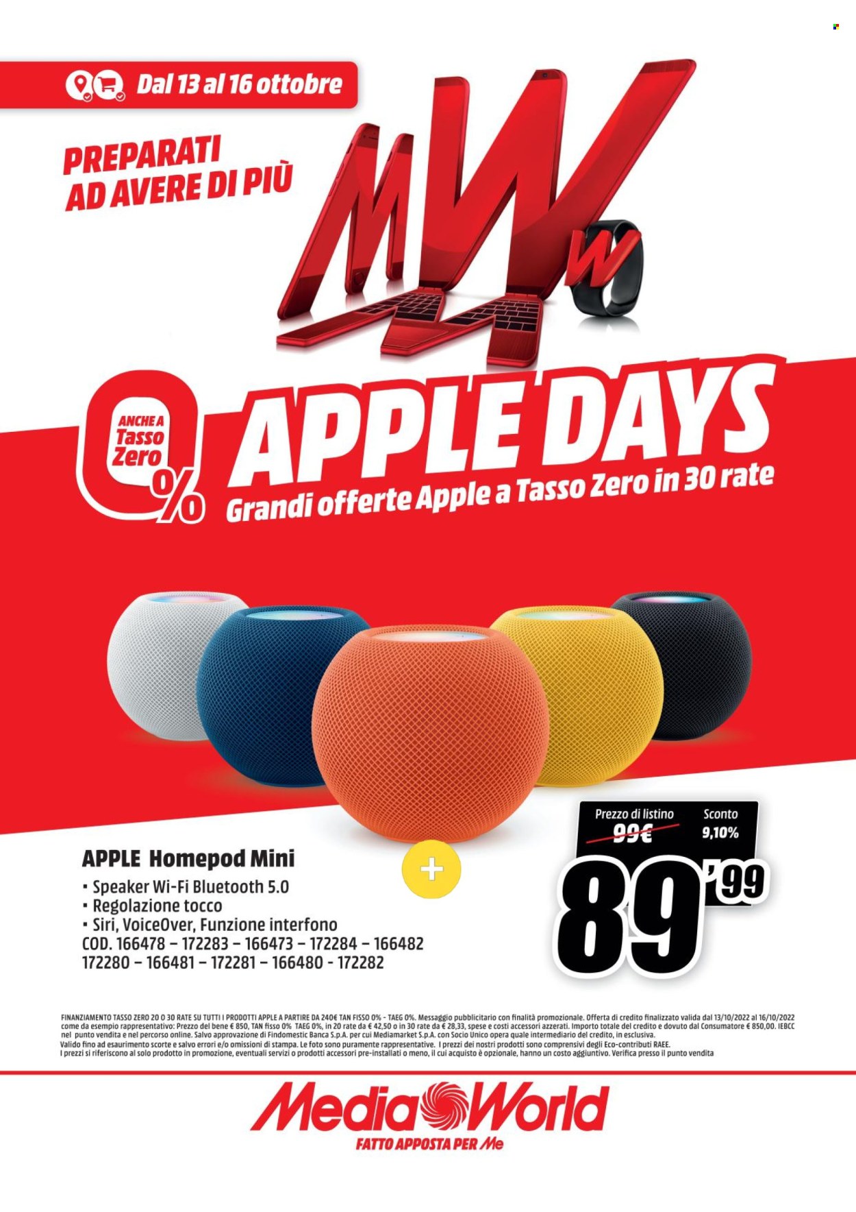 Volantino MediaWorld - 13/10/2022 - 16/10/2022. Pagina 12