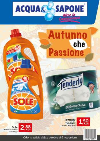 Volantino Acqua & Sapone - 13/10/2022 - 6/11/2022.