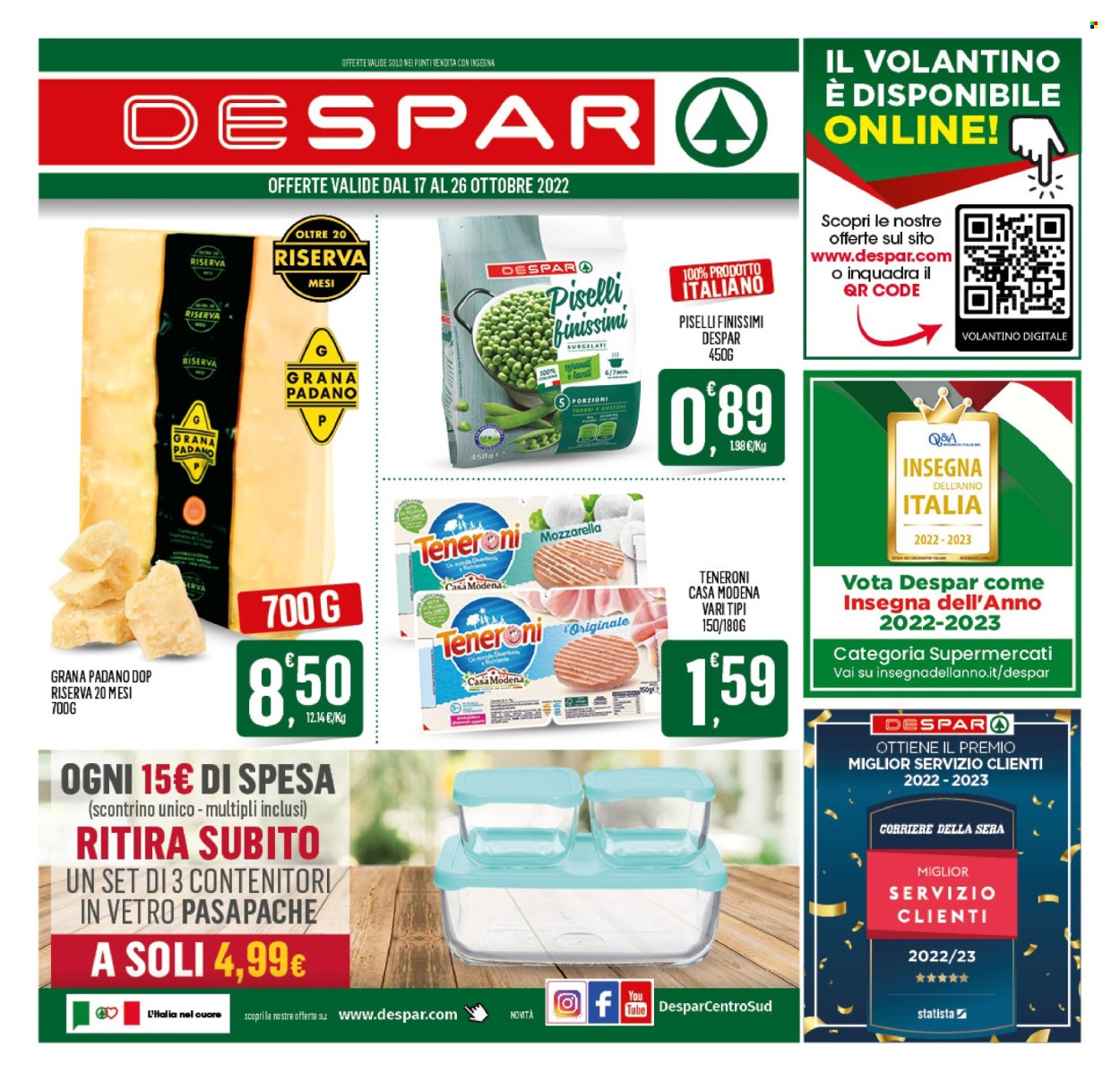 Volantino Despar - 17/10/2022 - 26/10/2022. Pagina 1
