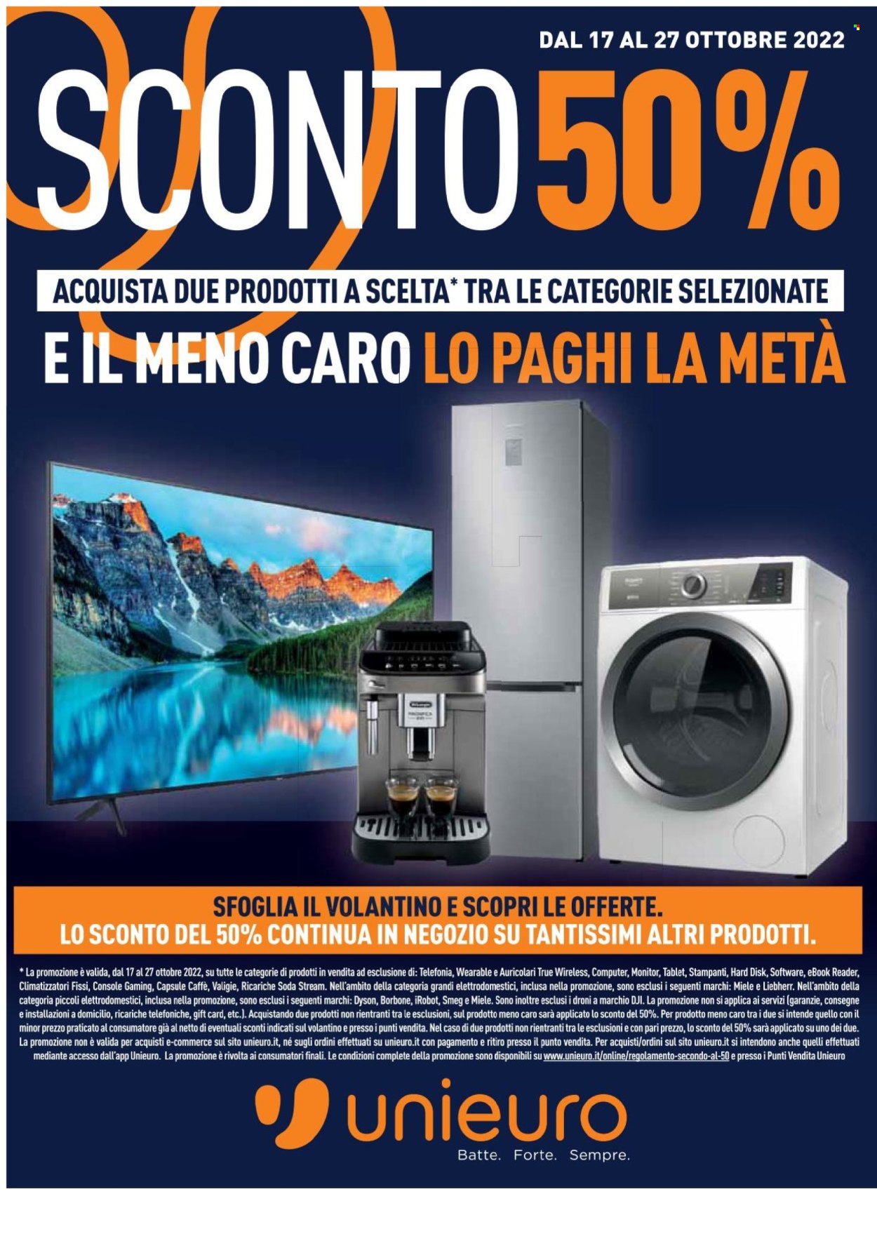 Volantino Unieuro - 17/10/2022 - 27/10/2022. Pagina 1