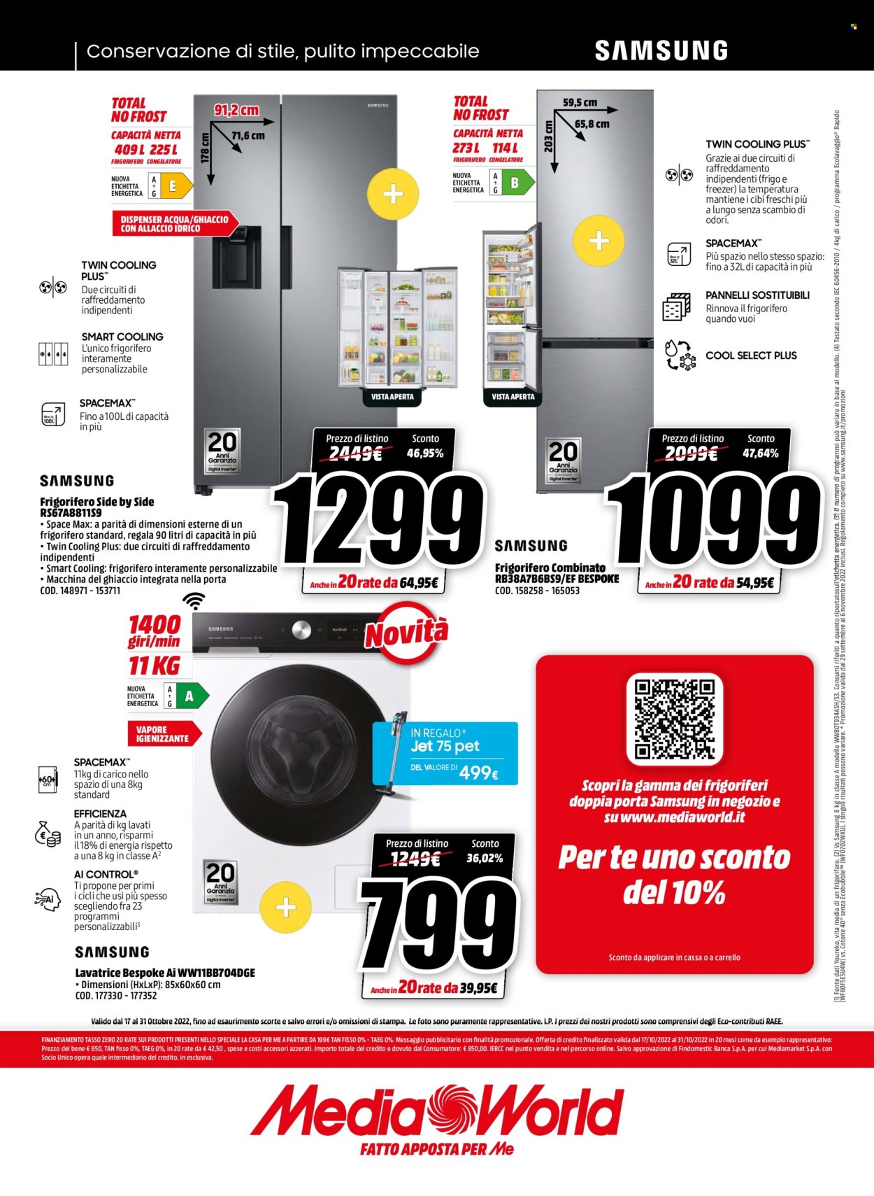 Volantino MediaWorld - 17/10/2022 - 31/10/2022. Pagina 24