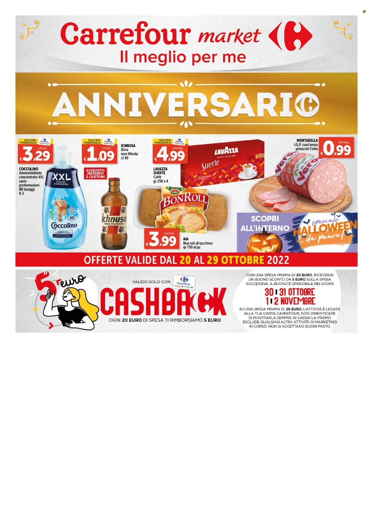 Volantino Carrefour - 20/10/2022 - 29/10/2022. Pagina 1
