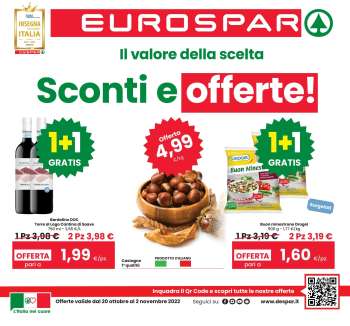 Volantino Eurospar - 20/10/2022 - 2/11/2022.