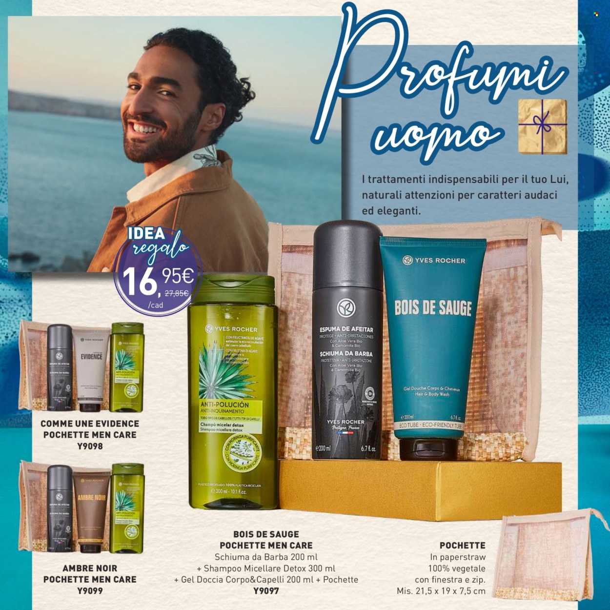 thumbnail - Volantino Yves Rocher - 20/10/2022 - 27/12/2022 - Prodotti in offerta - Yves Rocher, gel doccia, detergente viso, shampoo, schiuma da barba. Pagina 54.