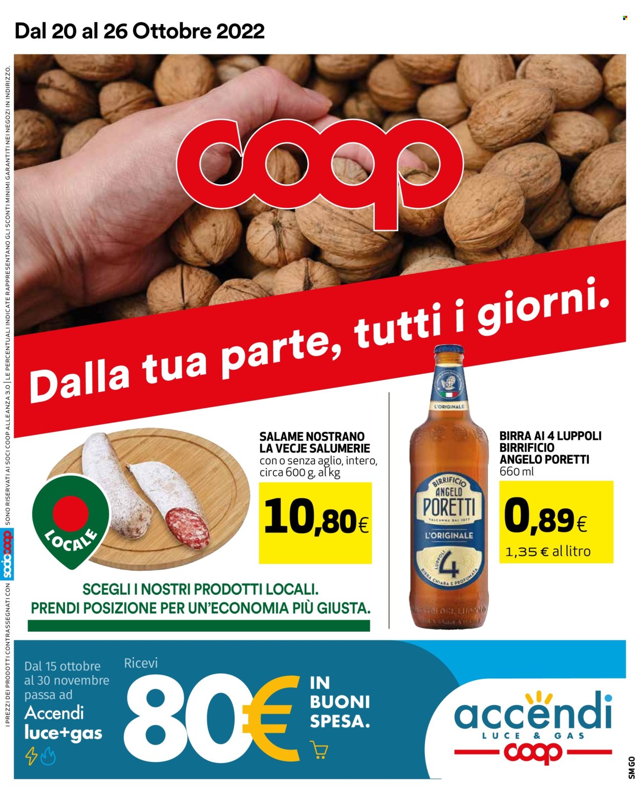 Volantino Coop - 20/10/2022 - 26/10/2022. Pagina 1