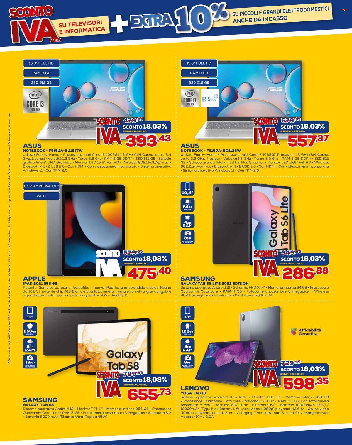 Volantino Euronics - 21/10/2022 - 25/10/2022. Pagina 15