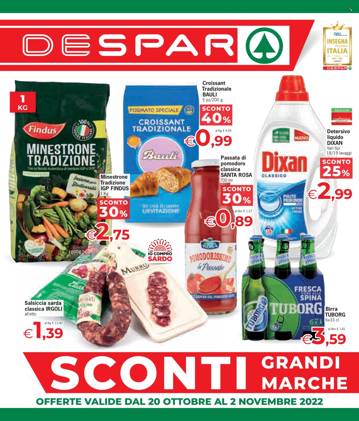 Volantino Despar - 20/10/2022 - 2/11/2022. Pagina 1