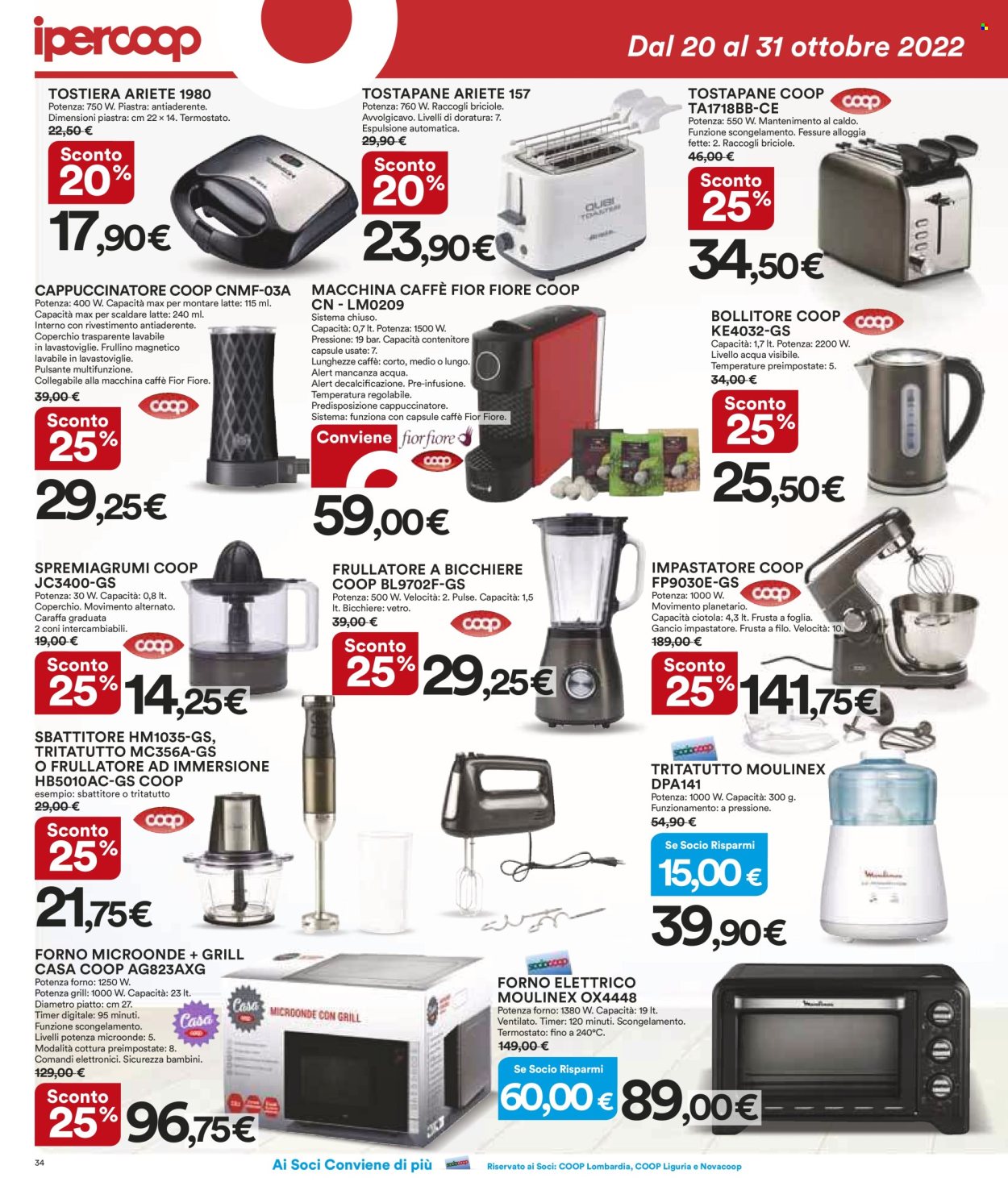 Volantino Coop - 20/10/2022 - 31/10/2022. Pagina 34