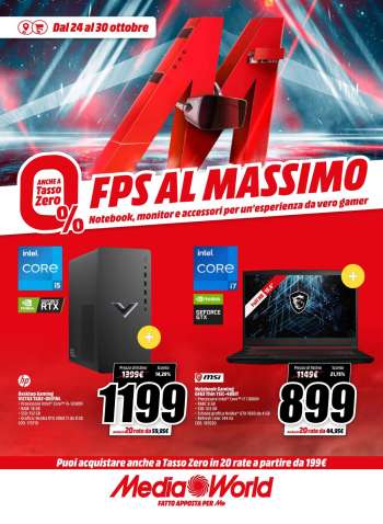 Volantino MediaWorld - 24/10/2022 - 30/10/2022.