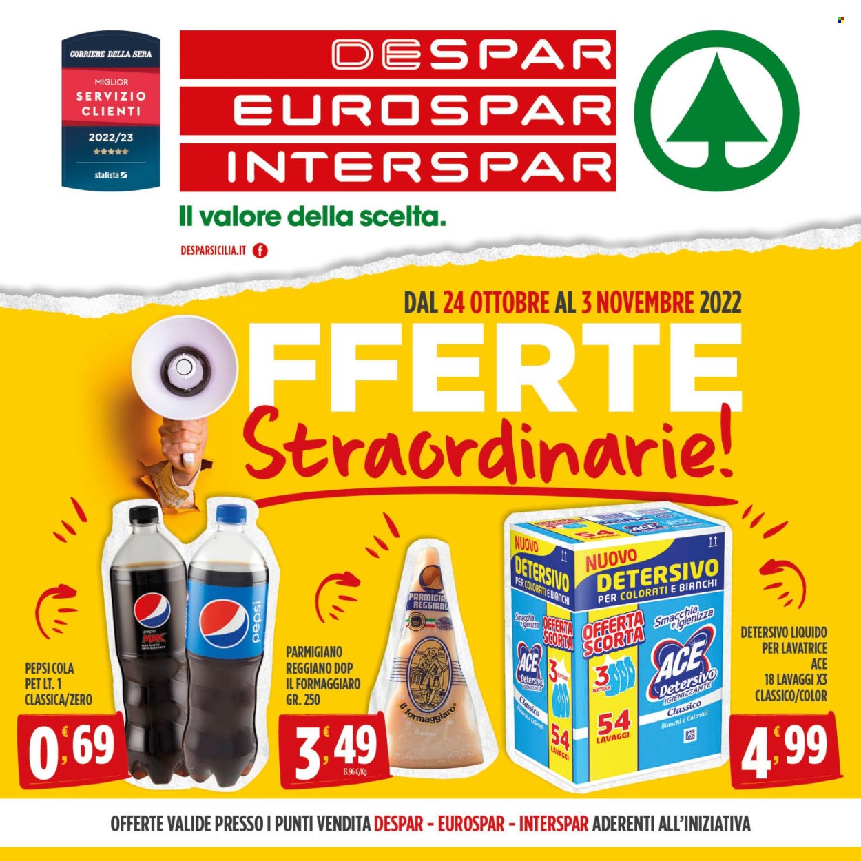 Volantino Interspar - 24/10/2022 - 3/11/2022. Pagina 1