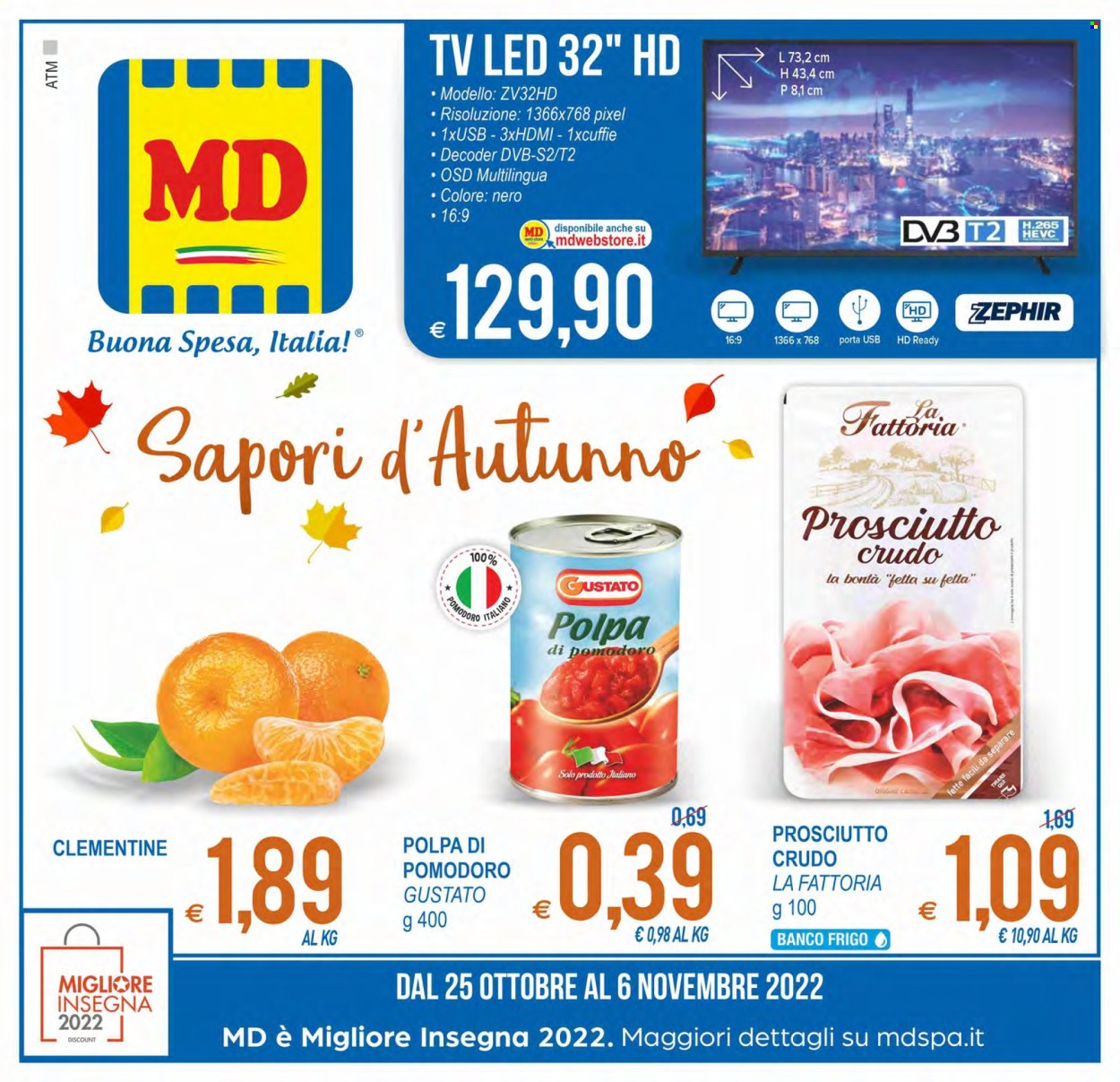 Volantino MD Discount - 25/10/2022 - 6/11/2022. Pagina 1