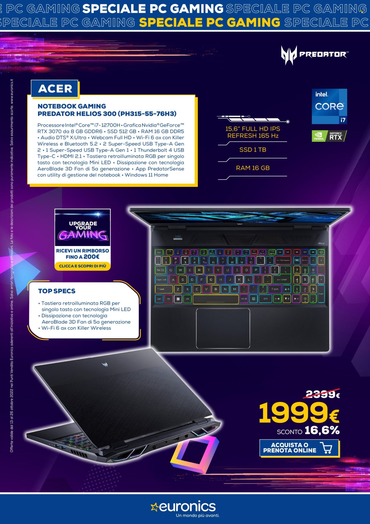 Volantino Euronics - 13/10/2022 - 26/10/2022. Pagina 4