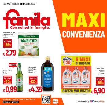 Volantino Famila - 27/10/2022 - 9/11/2022.